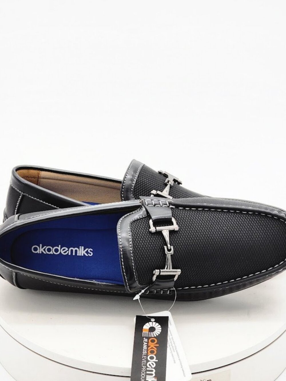 Akademiks Ogden-01 Black Driving Loafers Men’s Size 10.5 Slip On Shoes - Picture 11 of 13